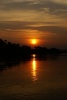Sunset Zambezi red sky