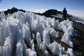 Eisspuren auf dem Gipfel